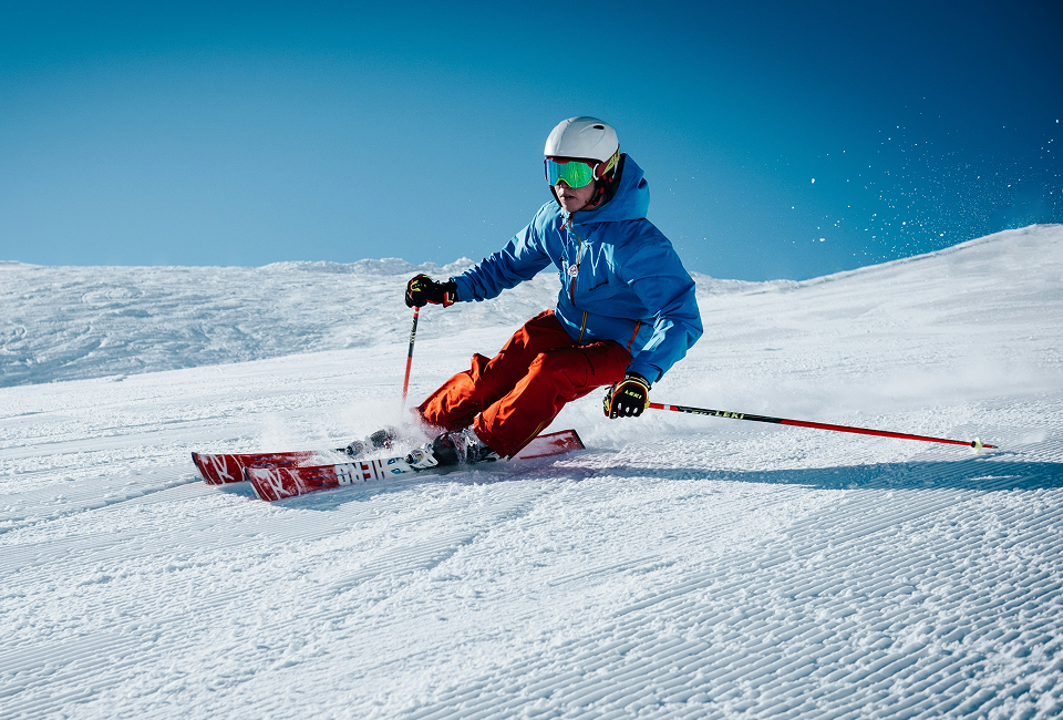 Photo d'un skieur en Savoie.